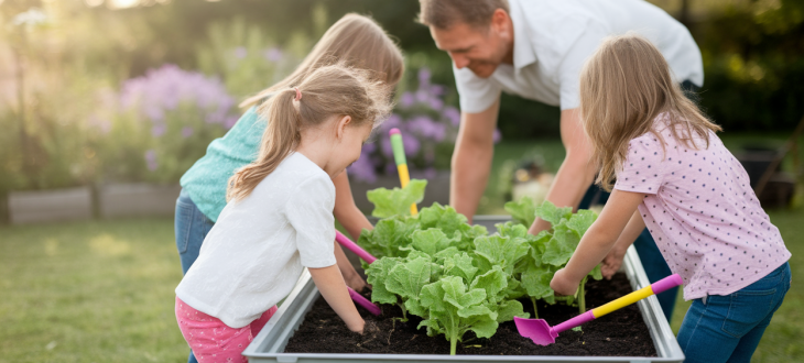 Mon premier potager surélevé : bricoler avec les enfants pour cultiver ensemble