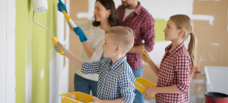 La rénovation comme projet familial : impliquer les enfants dans l'amélioration de l'habitat